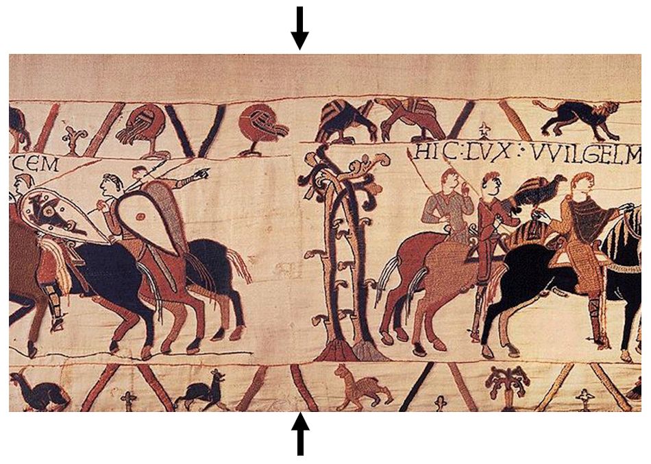 Bayeux Tapestry Joins of the Sections AngloSaxon Archaeology